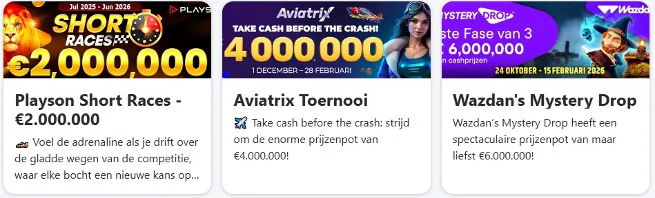 Extra stortingsbonus voor actieve spelers